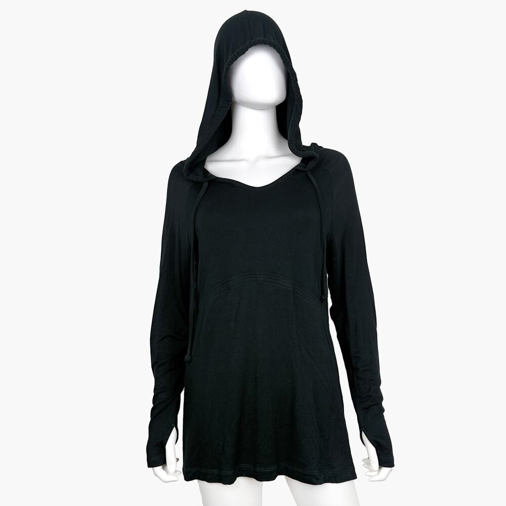 CABI Fireside Long-Sleeve Pullover Hoodie Sweatshirt (Black | Size S) - Picture 2 of 10